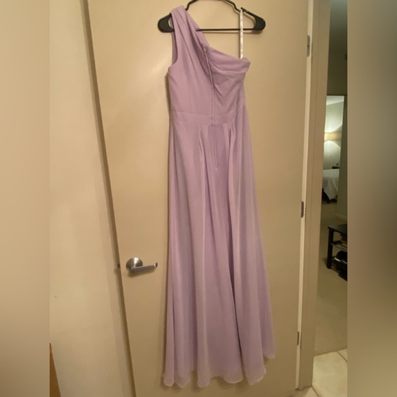 Lilac One Shoulder Gown - Picture 2 of 4